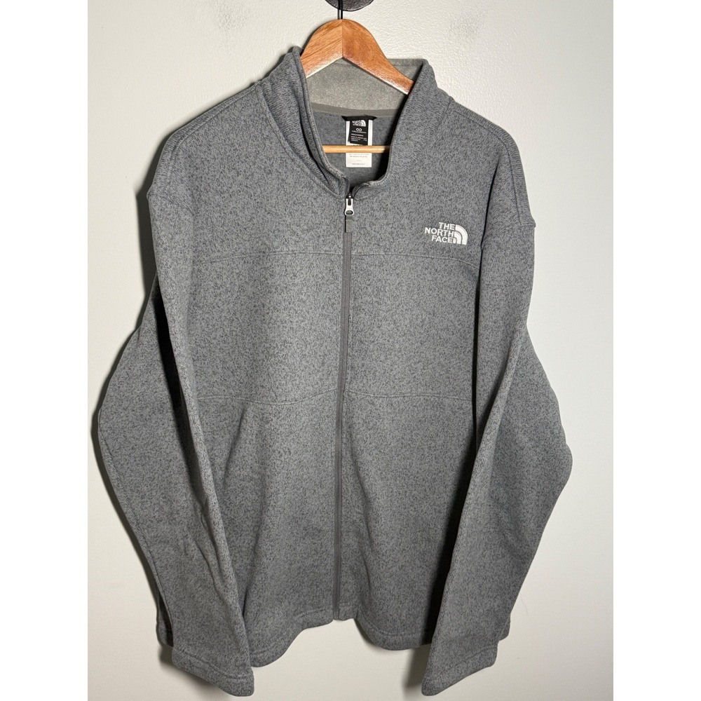 The North Face Gordon Lyons Full Zip Jacket Mens XXL Grey Heather NF0A8E7L